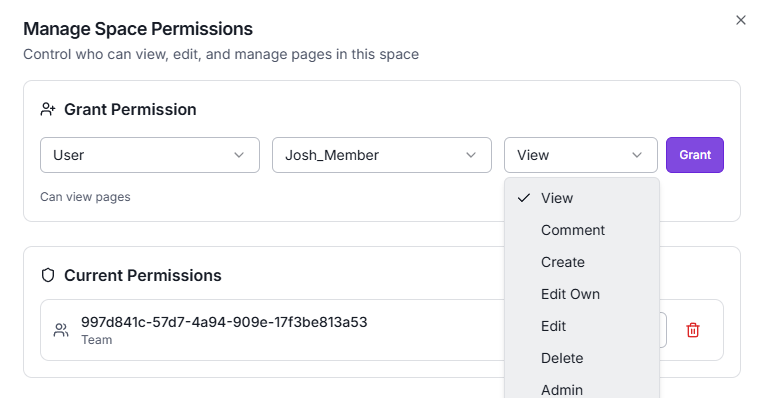 Manage Permissions
